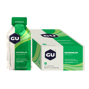 美国GU能量胶12/24支整盒装 马拉松补给徒跑步越野赛铁三骑行耐力