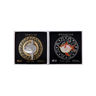 daparo翻车鱼月鱼设计原创胸针可爱日系高档女男徽章情侣领针别针