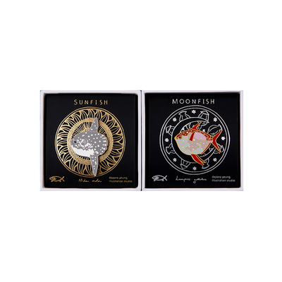 daparo设计师原创情侣衣领胸针