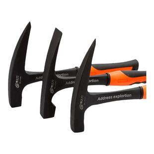 易之力地质勘探锤采石采矿工勘测锤子登山探险逃生尖头扁头多功能