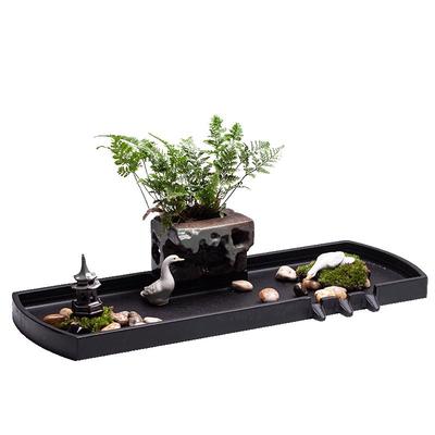 招财流水鱼池造景瀑布喷泉假山