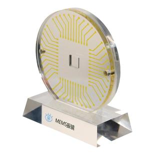 芯片展示架底座展台晶圆芯片陈列架电子元件展品立式牌透明定制