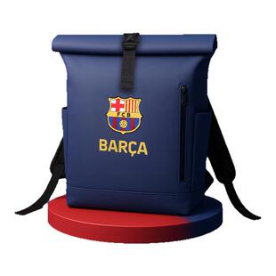 【官方正版】巴塞罗那俱乐部｜巴萨深蓝双肩包PU材质大容量多口袋