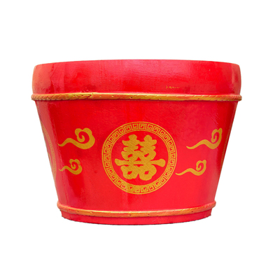 信逸米斗老式升斗招财刻字拜斗红实木质杉木招财家用客厅升子摆件