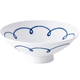 日本进口白山陶器平茶碗作家款森正洋设计甜品碗陶瓷手绘饭碗汤钵