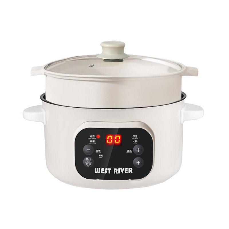 外贸爆款】电火锅一体炒菜电炒锅多功能料理锅蒸煎炒不粘锅电煮锅