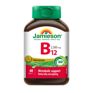 Jamieson健美生维生素B12甲钴胺营养修复神经2500mcg缓释