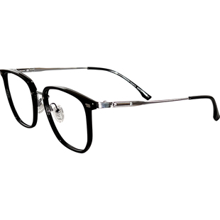 大方框透灰潮流眼镜框纯钛韩版复古大脸镜架男可配镜片近视眼镜女