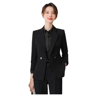 诗璐雅干练职业西装外套女一粒扣