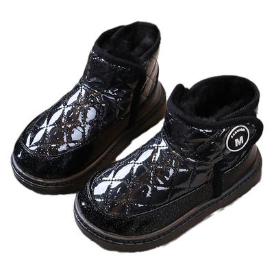 冬季防水棉拖鞋儿童加厚包跟防滑加厚软底加绒保暖中小大童男女童