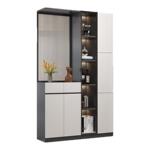 实木入户玄关柜正对门隔断柜客厅酒柜靠墙一体鞋柜轻奢现代屏风柜