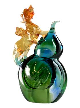 琉璃葫芦貔貅摆件招财开业礼品