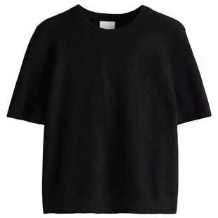 HM女装毛针织衫春季row系针织衫细密针织保暖套衫1169364