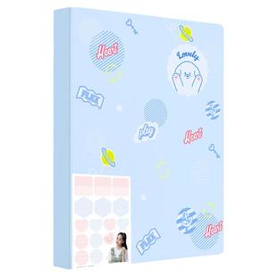 得力资料册a4插页文件夹小清新多层卷子收纳袋初中透明内页试卷夹