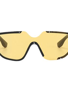 ins风连体拼色中性墨镜防紫外线