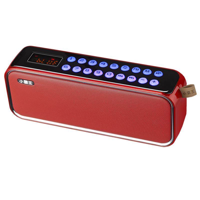 小霸王D92无线蓝牙音箱广场舞小型老人收音机播放器双喇叭大音量