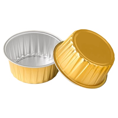空气炸锅锡纸碗铝箔可重复家用烤箱蛋糕布丁烘焙模具小锡纸盒杯盘