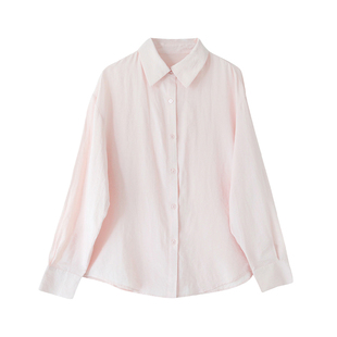 alex stevens 防晒薄款衬衫外套女2025新款夏秋宽松长袖衬衣上衣