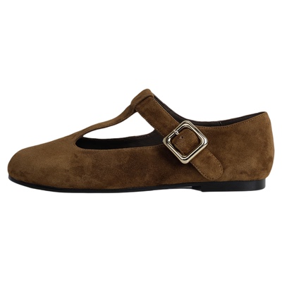 MantenerGran圆头玛丽珍鞋2025新款浅口低跟复古单鞋乐福鞋MG女鞋