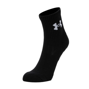 安德玛UA男袜女袜休闲袜子UNDERARMOUR运动中筒袜跑步袜6009686
