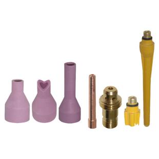 QQ150A氩弧焊枪配件 焊把头 瓷嘴 钨极夹 导流体 长枪尾 短枪尾