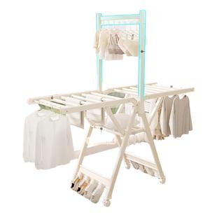 多功能晾衣架可折叠落地室内阳台婴儿晾晒架宝宝挂衣架晒被子神器
