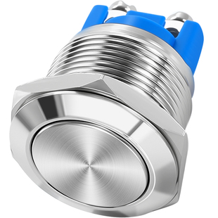 12/16/19/22mm金属按钮开关防水点动自复位自锁螺丝脚电源启动键