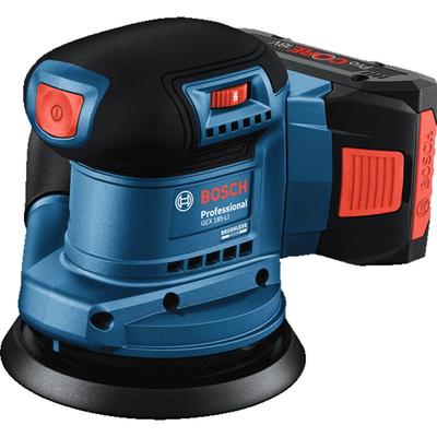 博世偏心砂磨机锂电无刷打磨机