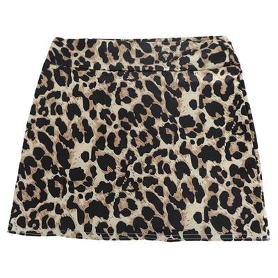 夜色行超薄超短裙半身裙豹纹mini小短裙哥特风包臀冰丝透明紧身裙