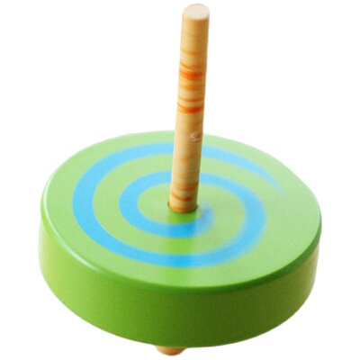 儿童抽拉益智木质陀螺