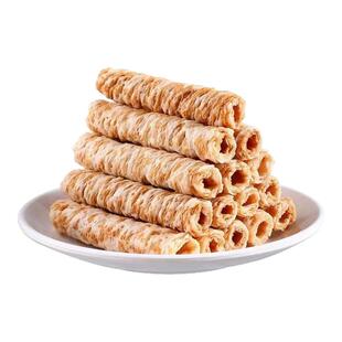 椰子味蛋酥卷椰子饼干椰子卷下午茶饼干办公室休闲解馋嘴小零食品