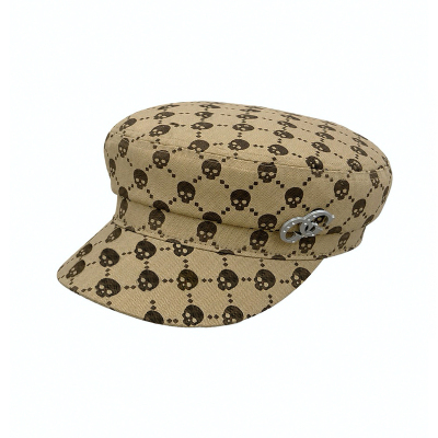 FOURFORTY SKULLCCI SAILOR HAT 鸡涌欧巴爱带的 恶搞骷髅报童帽