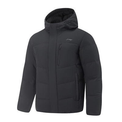 【谌龙同款】李宁羽绒服男防泼水2025年冬季新款连帽外套AYMV153