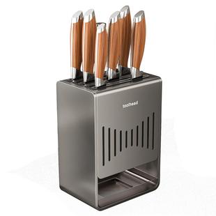 德力西刀架置物架厨房家用壁挂式多功能菜刀架免打孔刀具收纳架子