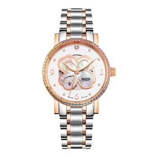 宾爵手表女款四叶草真钻防水全自动机械表轻奢小众腕表高级感女表