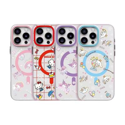 三丽鸥hellokitty适用苹果16promax手机壳磁吸充电16pro保护壳库洛米iPhone16防摔2025新款美乐蒂高级感女生