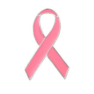 粉红丝带胸针国际标准HIV胸章预防艾滋宣传标志金属徽章可定制