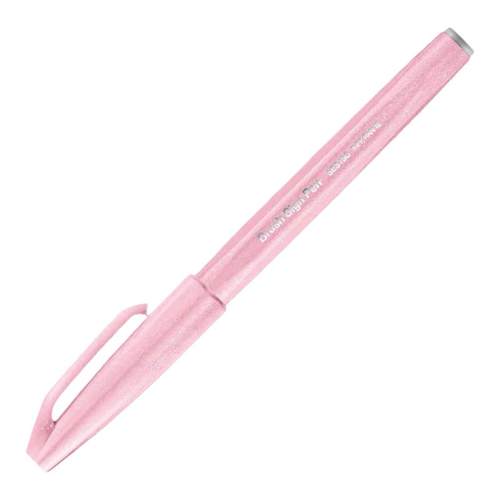 日本pentel派通touch秀丽笔彩色软笔brush软头笔ses15c柔绘笔英文花体字书法练字笔手账彩笔签字水笔签名笔