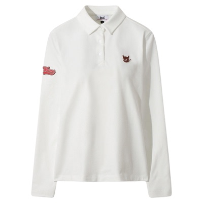 WAAC小恶魔官方早秋女士高尔夫服装Fleece Polo长袖