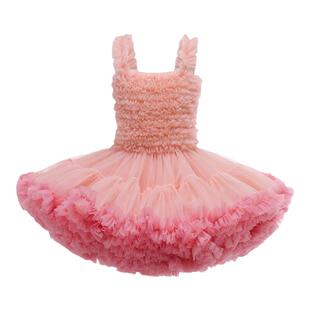 tutu裙儿童女童夏装洋气蓬蓬纱婴儿宝宝周岁礼服公主裙子连衣裙