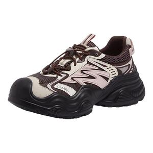 骆驼慕斯女鞋2025秋冬情侣款轻盈厚底软糯舒适丑萌鞋