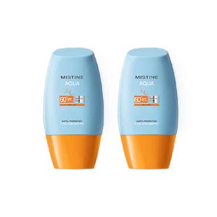 Mistine蜜丝婷小黄帽防晒霜乳面部身体隔离10ml*2支SPF50+抗光老