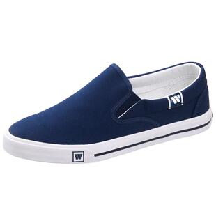 回力男鞋春季帆布鞋男款一脚蹬懒人鞋子百搭休闲板鞋老北京布鞋男