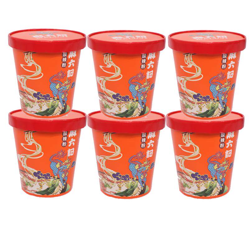 麻六记酸辣粉256g*8桶装红薯粉冲泡方便速食