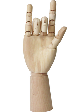 小众风木质人偶模型创意桌面摆件