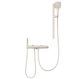 日丰简易无顶喷淋浴花洒套装家用精铜增压极简分体式花洒奶白色M7