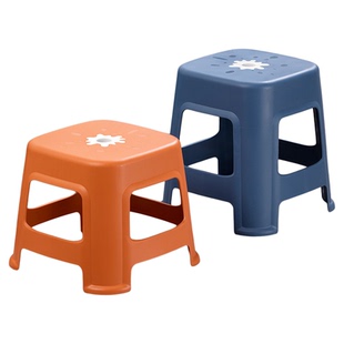 茶花矮凳家用板凳加厚塑料小凳子结实耐用可叠放出租房客厅中凳