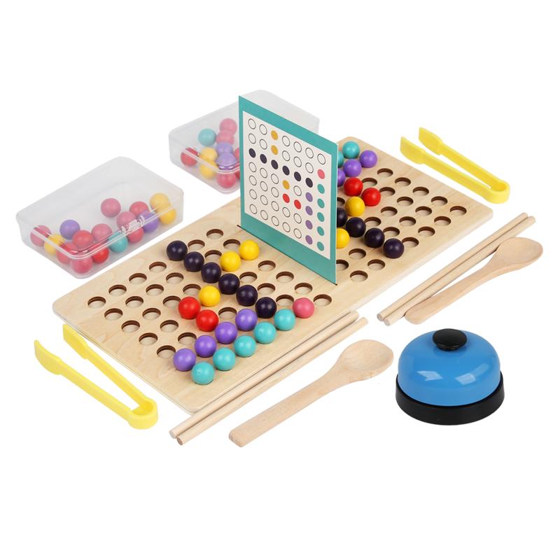 对战夹珠子幼儿园感统思维玩具注意力精细动作专注力训练手眼协调