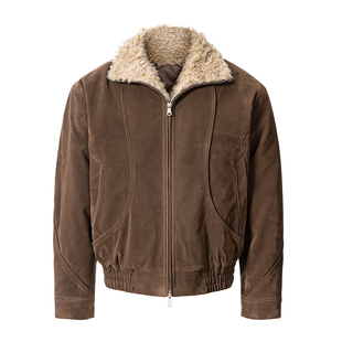 CATSSTAC 曲率麂皮座山雕 细腻绒感 复古质感 小众设计 硬朗有型