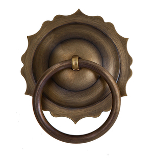 中式仿古纯铜拉环大门拉手铜环庭院古建寺庙老式门装饰门环铜把手